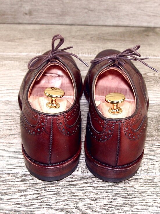 * NIB * $395 Allen Edmonds MADISON PARK 7.5 D Dark Chili * add $15 new Trees main image 5